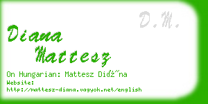 diana mattesz business card